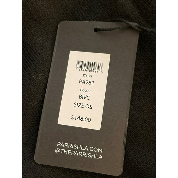 Parrish LA $148 Tan Black Stevie Poncho Sweater Wrap NWT - Picture 7 of 7